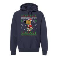 Ski Bidi Rizzmas Christmas Rizz Santa Ugly Christmas Sweater Premium Hoodie