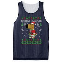 Ski Bidi Rizzmas Christmas Rizz Santa Ugly Christmas Sweater Mesh Reversible Basketball Jersey Tank