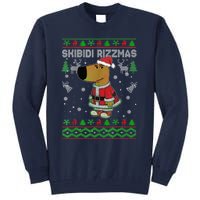 Ski Bidi Rizzmas Christmas Rizz Santa Ugly Christmas Sweater Tall Sweatshirt