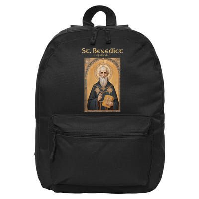 St Benedict Roman Catholic  16 in Basic Backpack