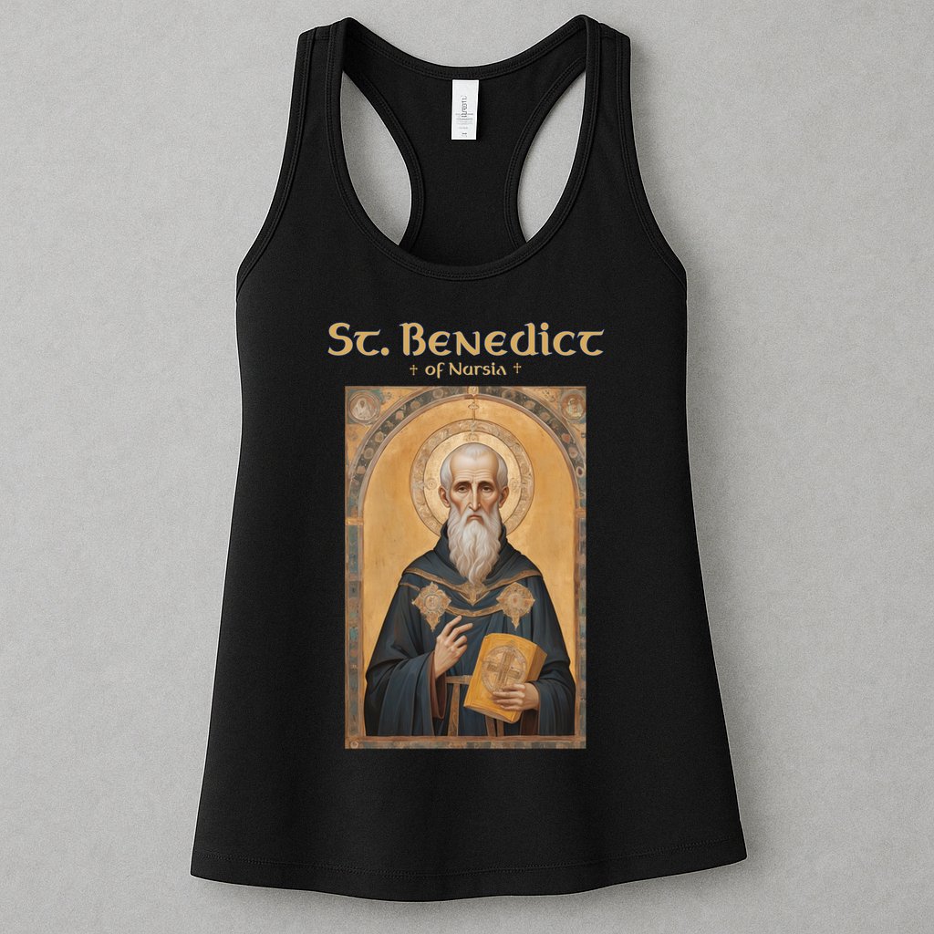 St Benedict Roman Catholic  Womens Tank Top