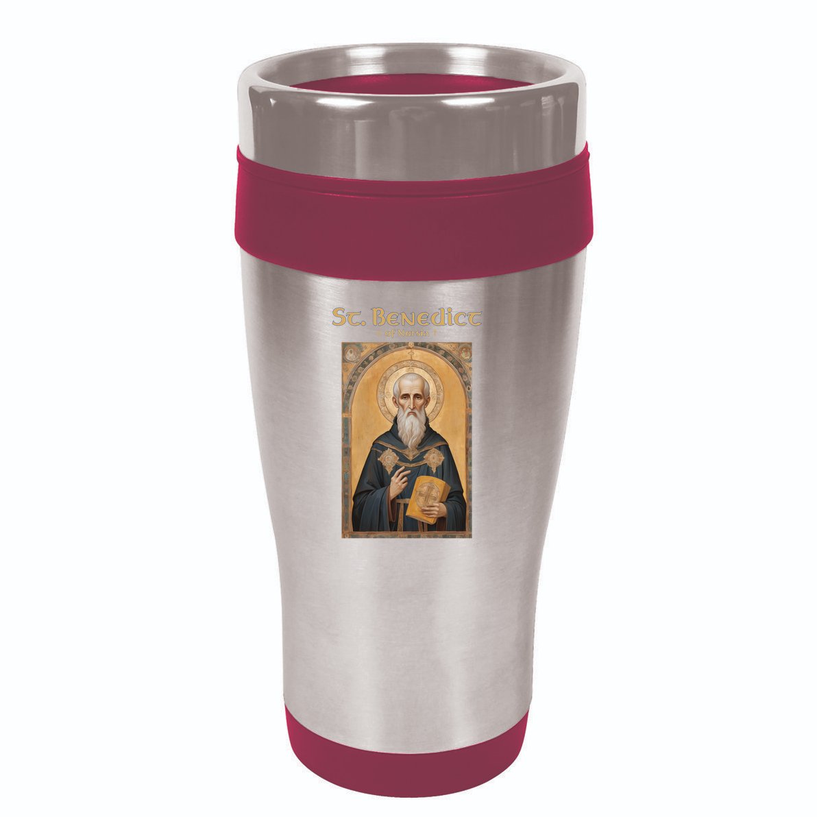 St Benedict Roman Catholic  16oz Travel Tumbler