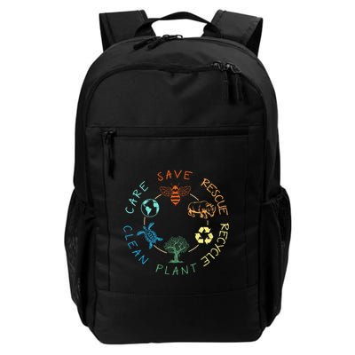 Save Bees Rescue Animals Recycle Plastic Earth Day 2024 Backpack