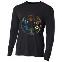 Save Bees Rescue Animals Recycle Plastic Earth Day 2024 Cooling Performance Long Sleeve Crew