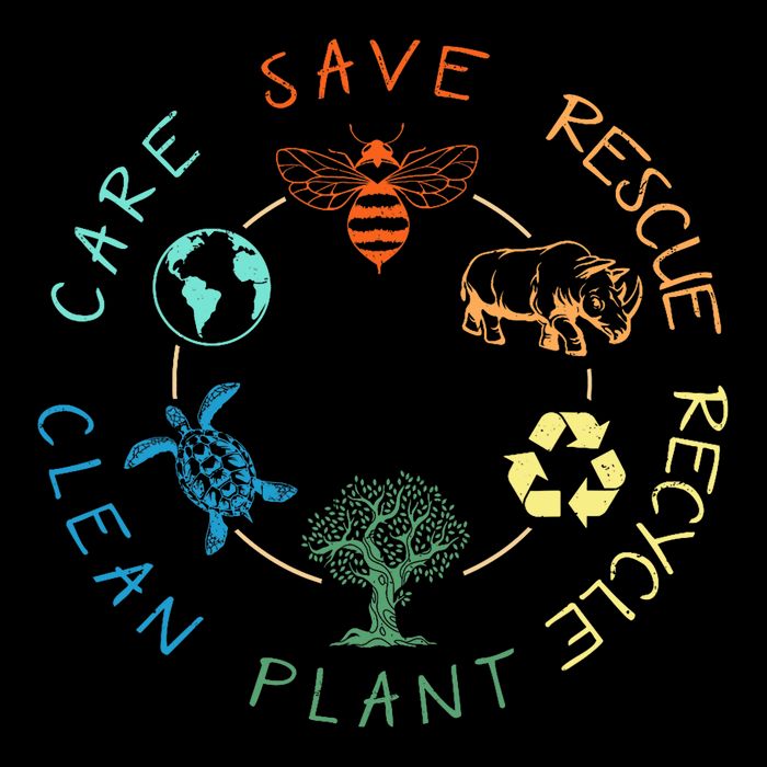 Save Bees Rescue Animals Recycle Plastic Earth Day 2024 Cooling Performance Long Sleeve Crew