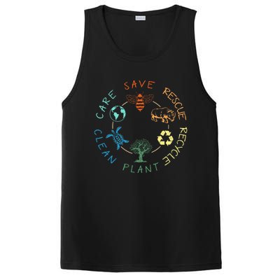 Save Bees Rescue Animals Recycle Plastic Earth Day 2024 PosiCharge Competitor Tank