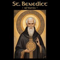 St Benedict Roman Catholic Icon Vintage Bag