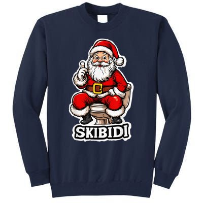 Ski Bidi Riz Zmas Christmas Rizz Santa Claus Funny Xmas Tall Sweatshirt