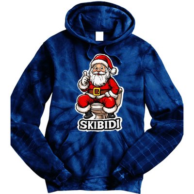 Ski Bidi Riz Zmas Christmas Rizz Santa Claus Funny Xmas Tie Dye Hoodie