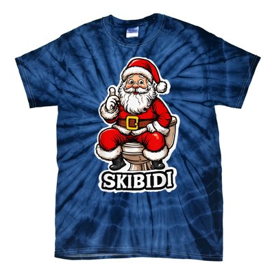 Ski Bidi Riz Zmas Christmas Rizz Santa Claus Funny Xmas Tie-Dye T-Shirt