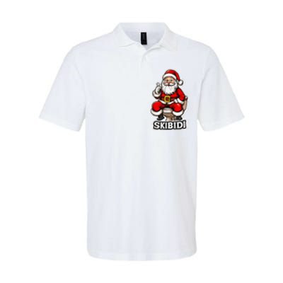 Ski Bidi Riz Zmas Christmas Rizz Santa Claus Funny Xmas Softstyle Adult Sport Polo