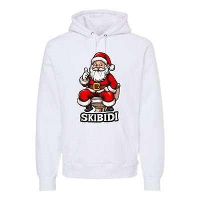 Ski Bidi Riz Zmas Christmas Rizz Santa Claus Funny Xmas Premium Hoodie