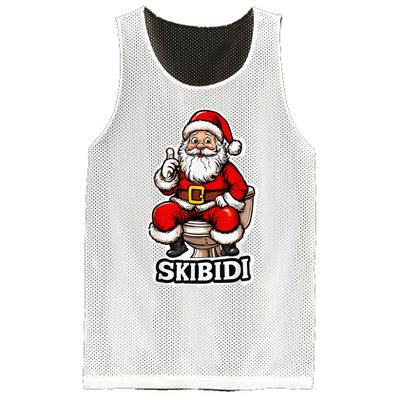 Ski Bidi Riz Zmas Christmas Rizz Santa Claus Funny Xmas Mesh Reversible Basketball Jersey Tank