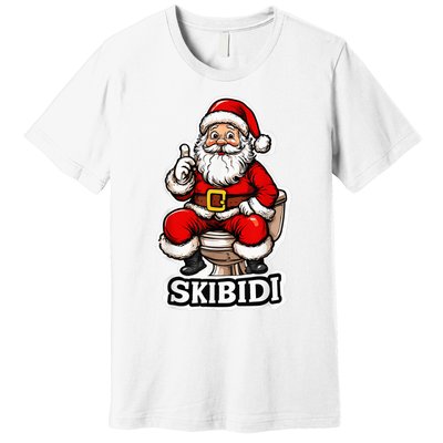 Ski Bidi Riz Zmas Christmas Rizz Santa Claus Funny Xmas Premium T-Shirt