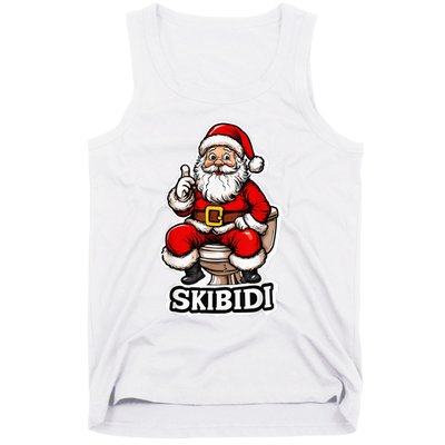 Ski Bidi Riz Zmas Christmas Rizz Santa Claus Funny Xmas Tank Top