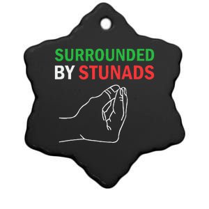 Surrounded By Stunads Funny Italian Sayings Ceramic Star Ornament