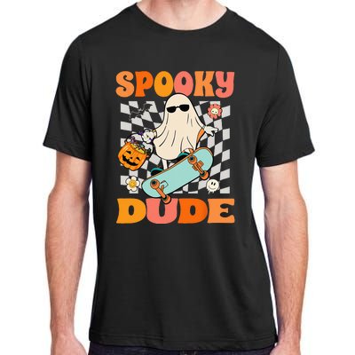 Skateboard Boo Spooky Jack O Lantern Halloween Costumes Adult ChromaSoft Performance T-Shirt