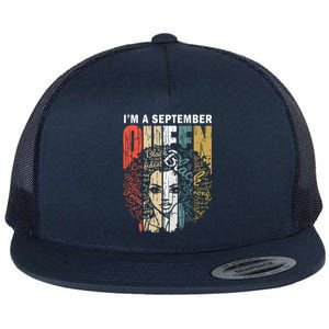 September Birthday Shirts For Virgo Gifts Girl Flat Bill Trucker Hat