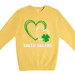 South Boston Southie Irish Shamrock St Patrick's Day Cute Premium Crewneck Sweatshirt