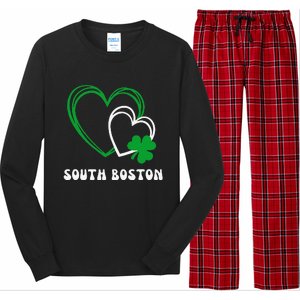 South Boston Southie Irish Shamrock St Patrick's Day Cute Long Sleeve Pajama Set