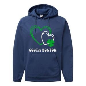 South Boston Southie Irish Shamrock St Patrick's Day Cute Performance Fleece Hoodie