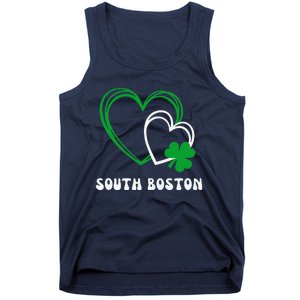 South Boston Southie Irish Shamrock St Patrick's Day Cute Tank Top