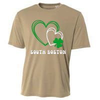 South Boston Southie Irish Shamrock St Patrick's Day Cute Cooling Performance Crew T-Shirt