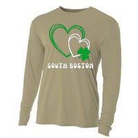 South Boston Southie Irish Shamrock St Patrick's Day Cute Cooling Performance Long Sleeve Crew