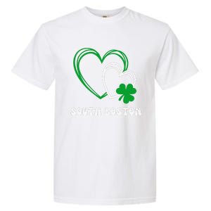 South Boston Southie Irish Shamrock St Patrick's Day Cute Garment-Dyed Heavyweight T-Shirt