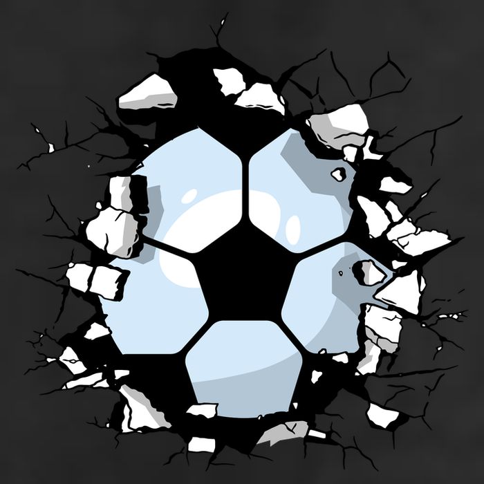 Soccer Ball Smash 7 Panel Mesh Trucker Snapback Hat
