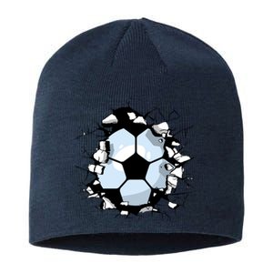 Soccer Ball Smash Sustainable Beanie