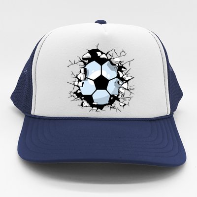 Soccer Ball Smash Trucker Hat