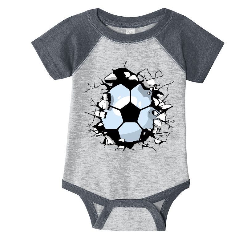 Soccer Ball Smash Infant Baby Jersey Bodysuit