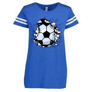 Soccer Ball Smash Enza Ladies Jersey Football T-Shirt