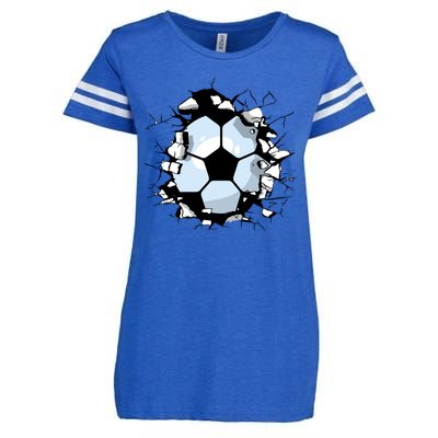 Soccer Ball Smash Enza Ladies Jersey Football T-Shirt