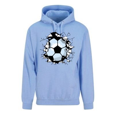 Soccer Ball Smash Unisex Surf Hoodie