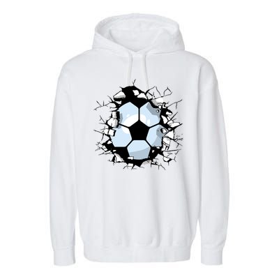 Soccer Ball Smash Garment-Dyed Fleece Hoodie