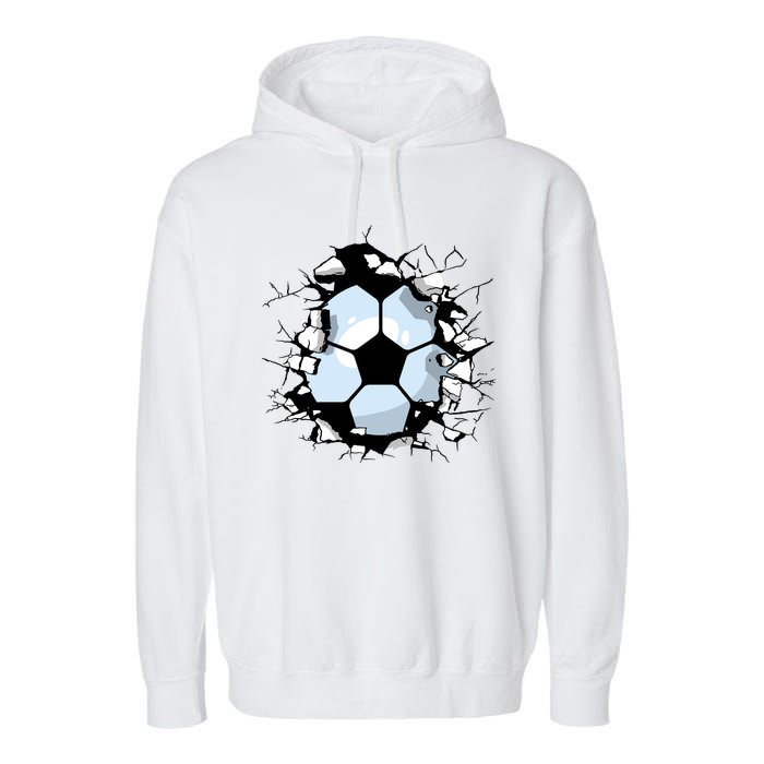 Soccer Ball Smash Garment-Dyed Fleece Hoodie