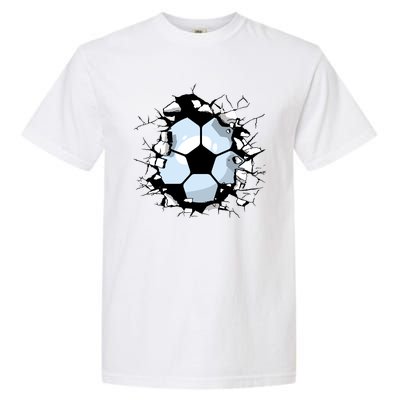 Soccer Ball Smash Garment-Dyed Heavyweight T-Shirt