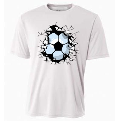 Soccer Ball Smash Cooling Performance Crew T-Shirt