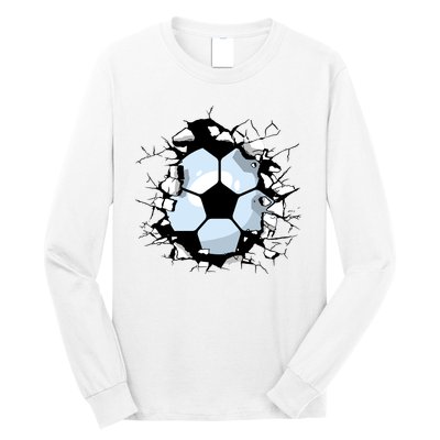 Soccer Ball Smash Long Sleeve Shirt