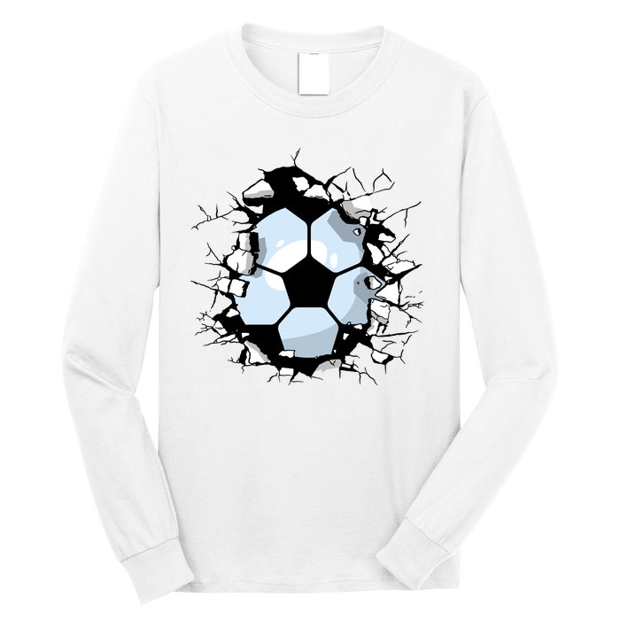 Soccer Ball Smash Long Sleeve Shirt