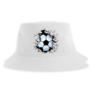 Soccer Ball Smash Sustainable Bucket Hat