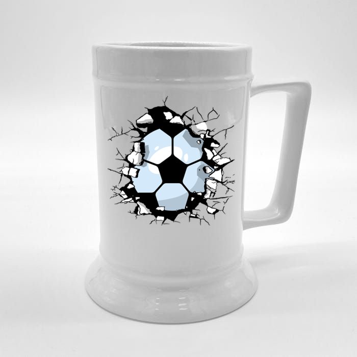 Soccer Ball Smash Beer Stein