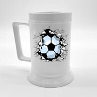 Soccer Ball Smash Beer Stein