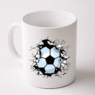 Soccer Ball Smash Coffee Mug