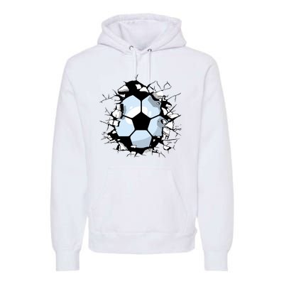 Soccer Ball Smash Premium Hoodie