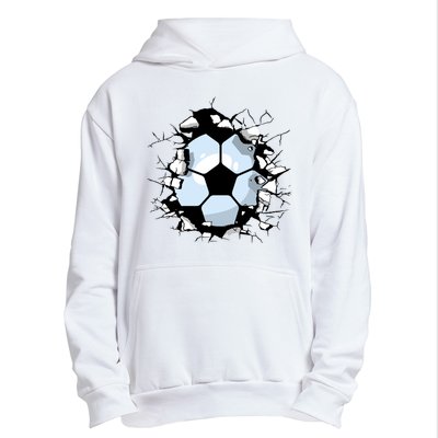 Soccer Ball Smash Urban Pullover Hoodie