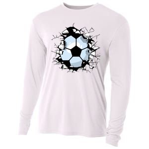 Soccer Ball Smash Cooling Performance Long Sleeve Crew