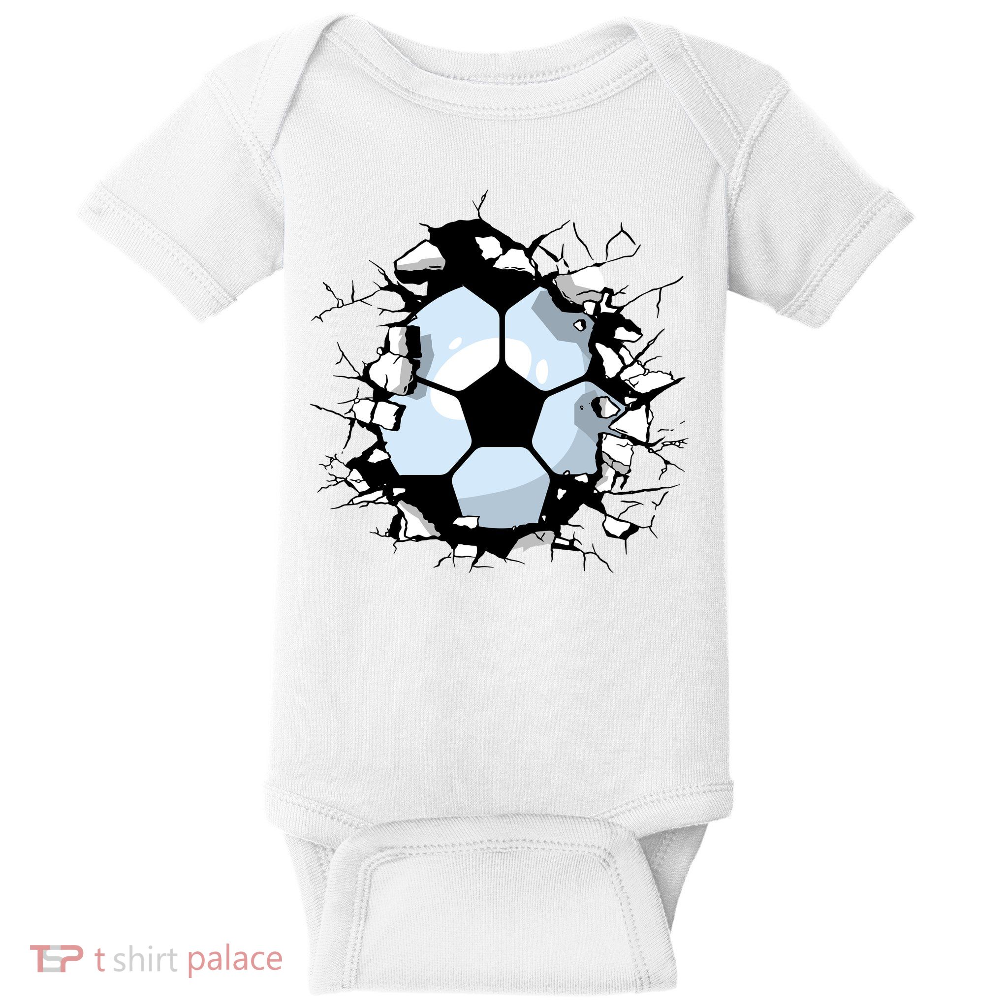 Soccer Ball Smash Baby Bodysuit